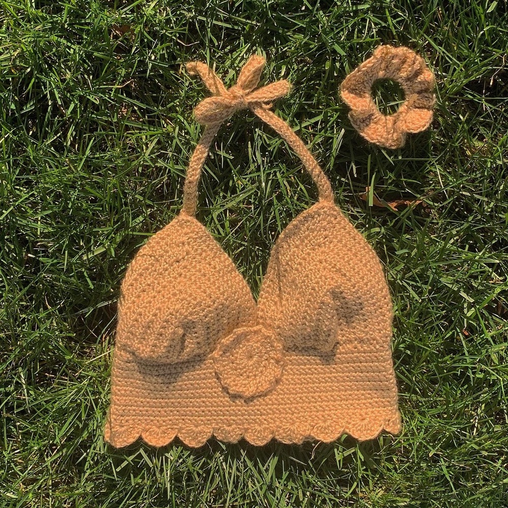 Crochet Halter Crop Top